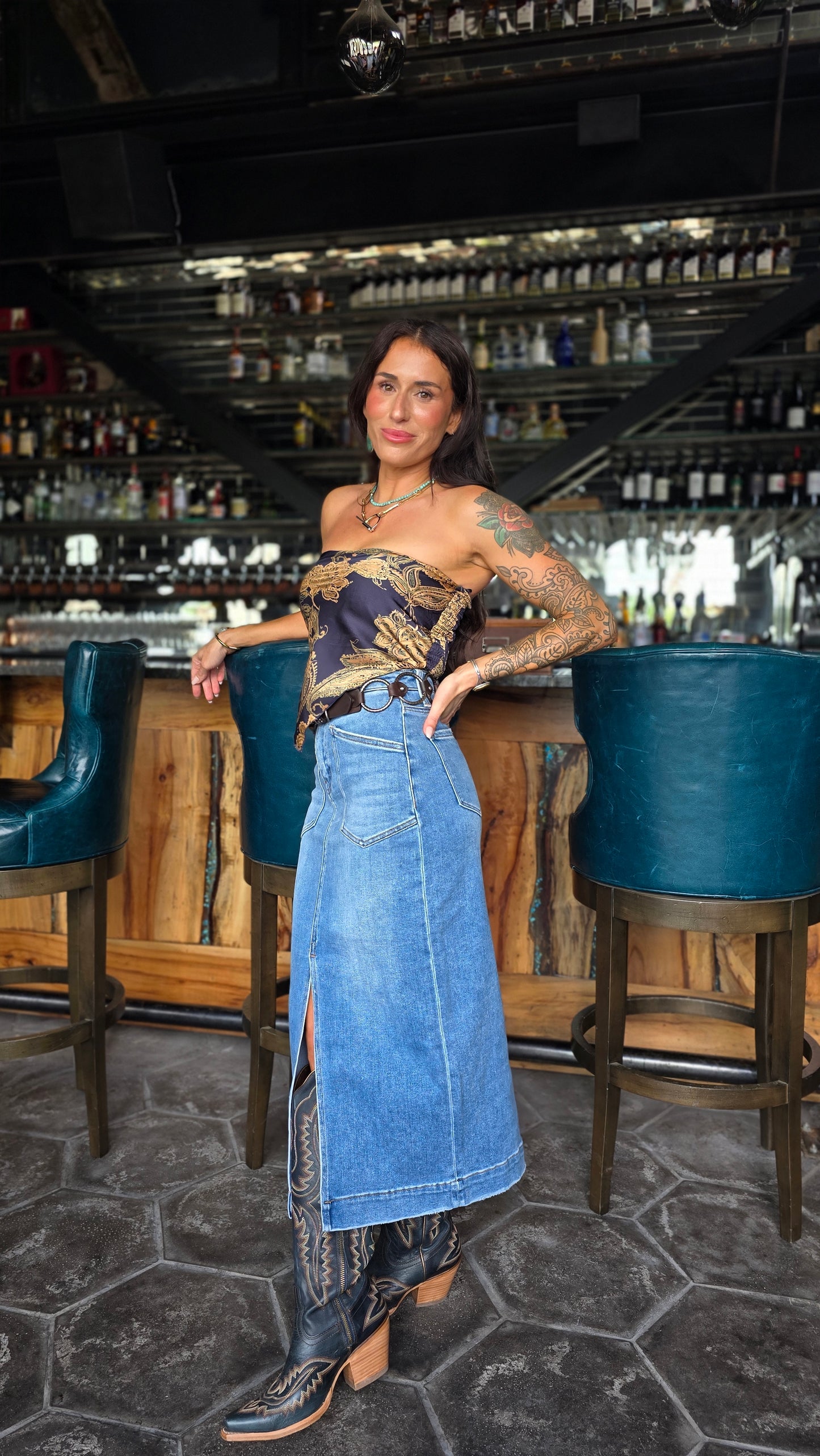 Vervet Daydream Denim Skirt