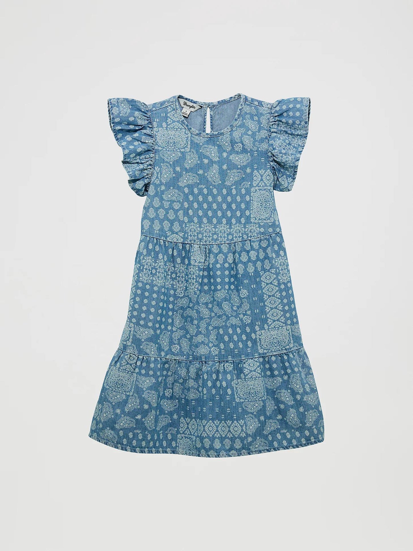 Wrangler Ruffle Sleeve Denim Dress