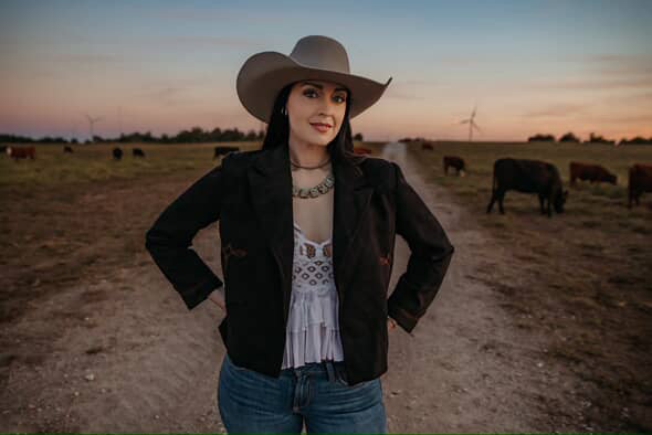 L&B Black Western Stitch Jacket