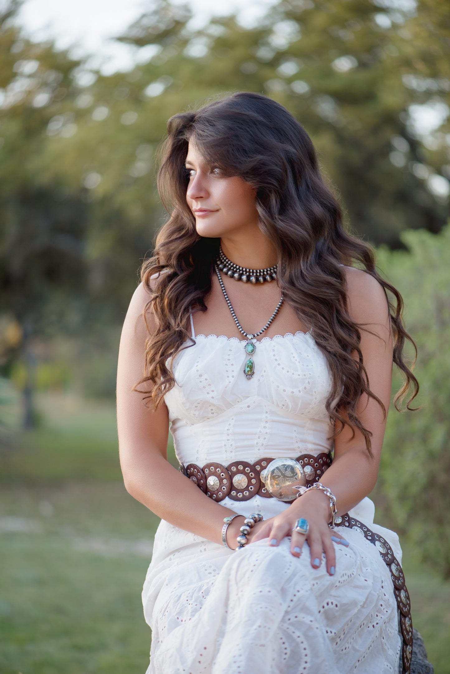 Taelynn White Eyelet Cami Dress