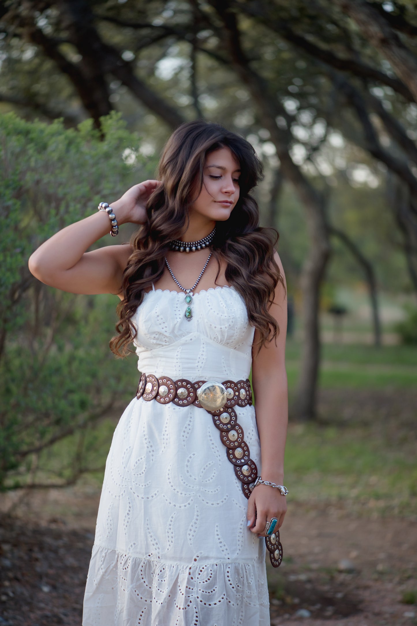 Taelynn White Eyelet Cami Dress