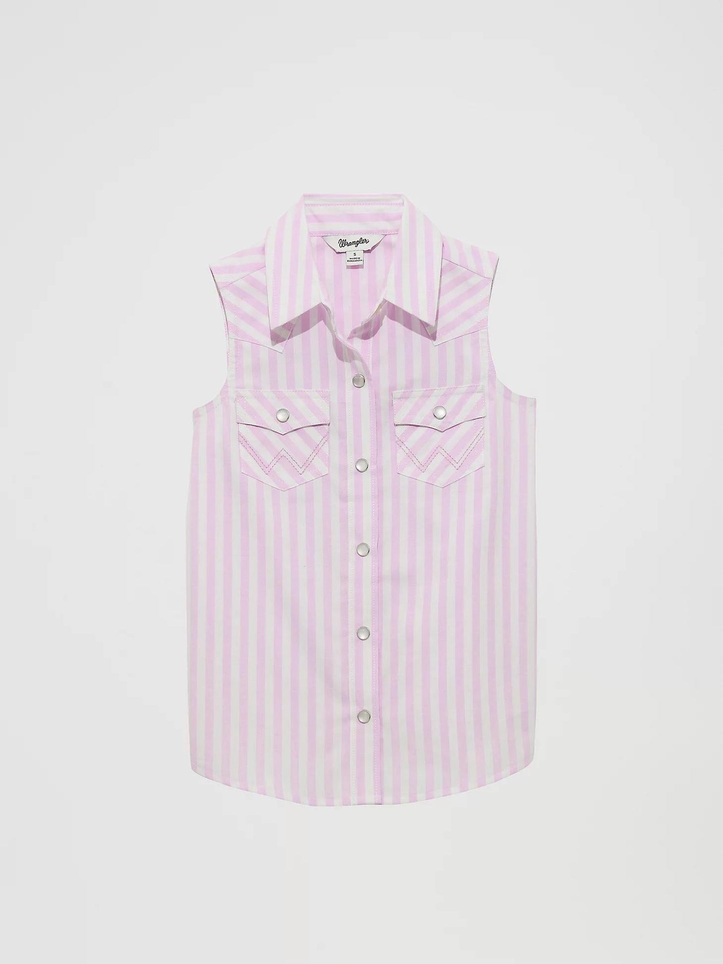 Wrangler Girls Striped Western Snap Tank