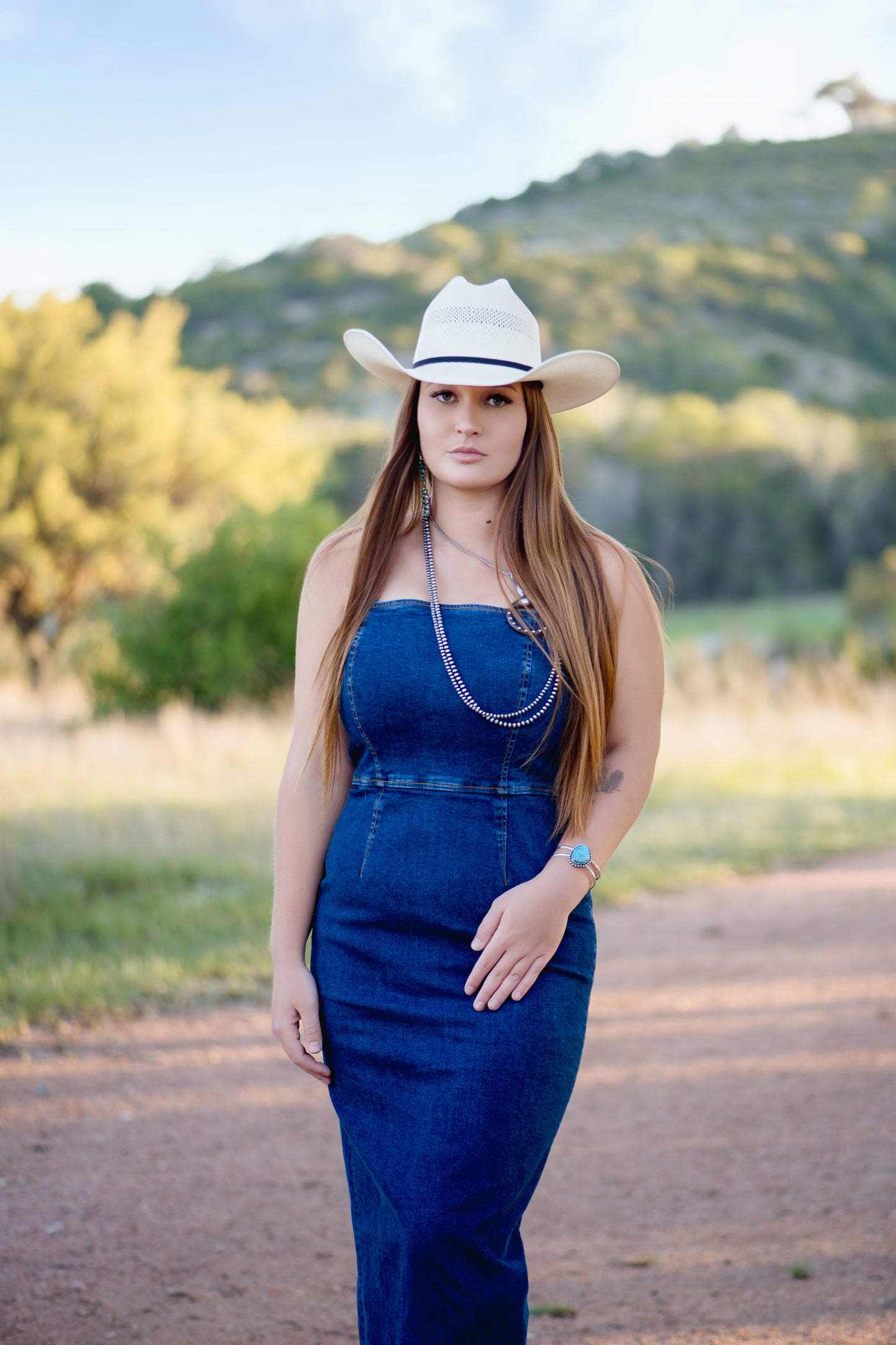 Stetson Cami Strap Denim Dress