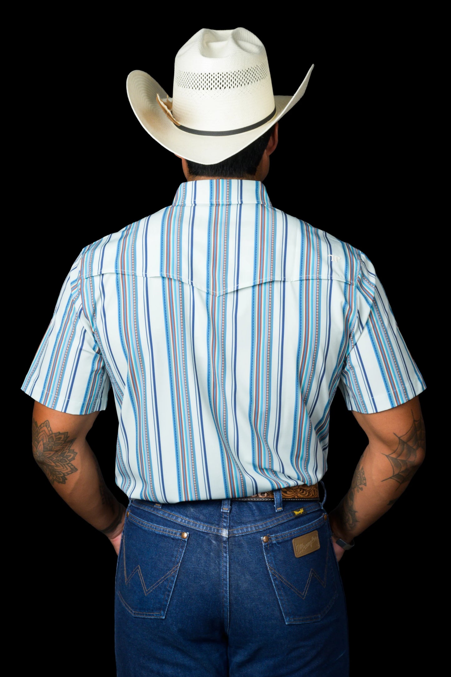 Ferrell The James in Light Blue - Short Sleeve Snap
