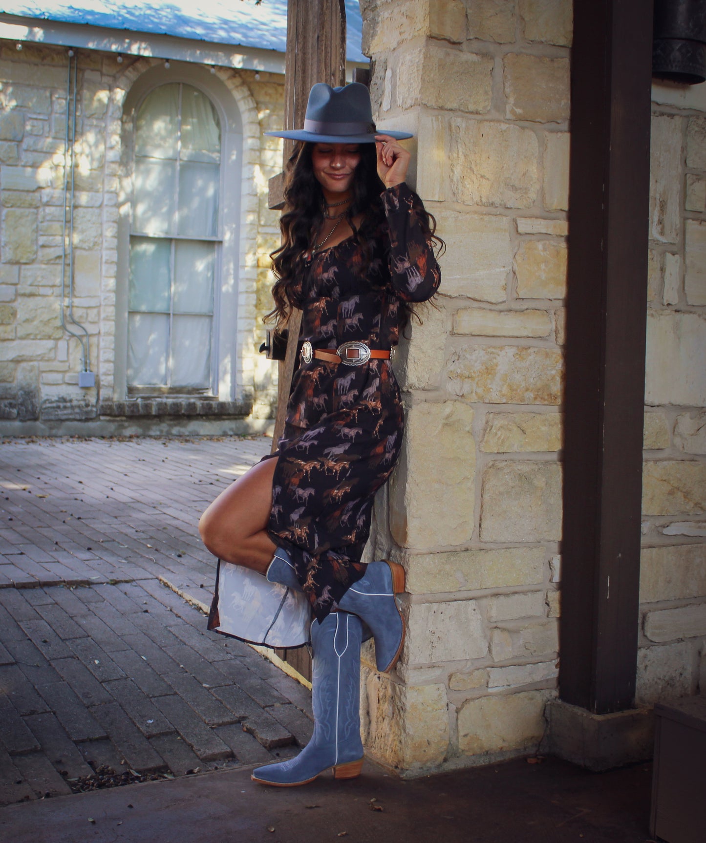 Rock&Roll Horse Print Dress