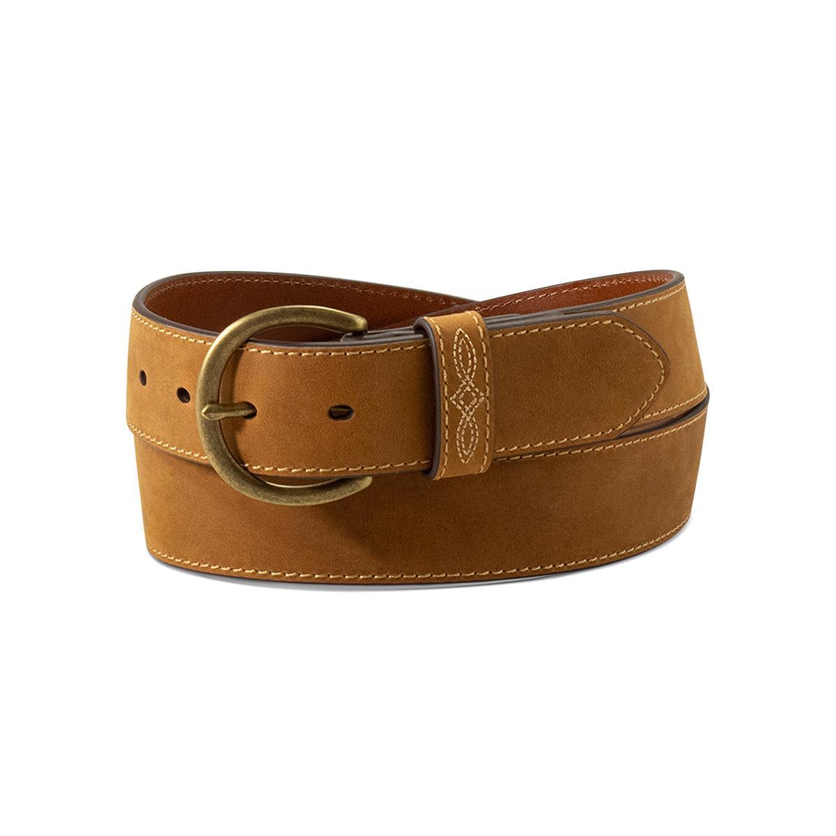 Ariat Bug Stitch Brown Leather Belt