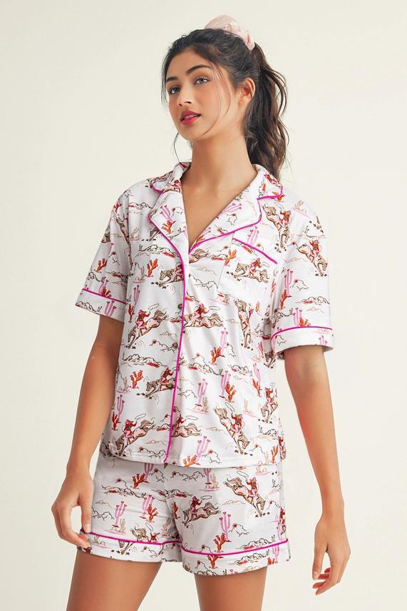 LDC Western Printed Two Pc PJ Set