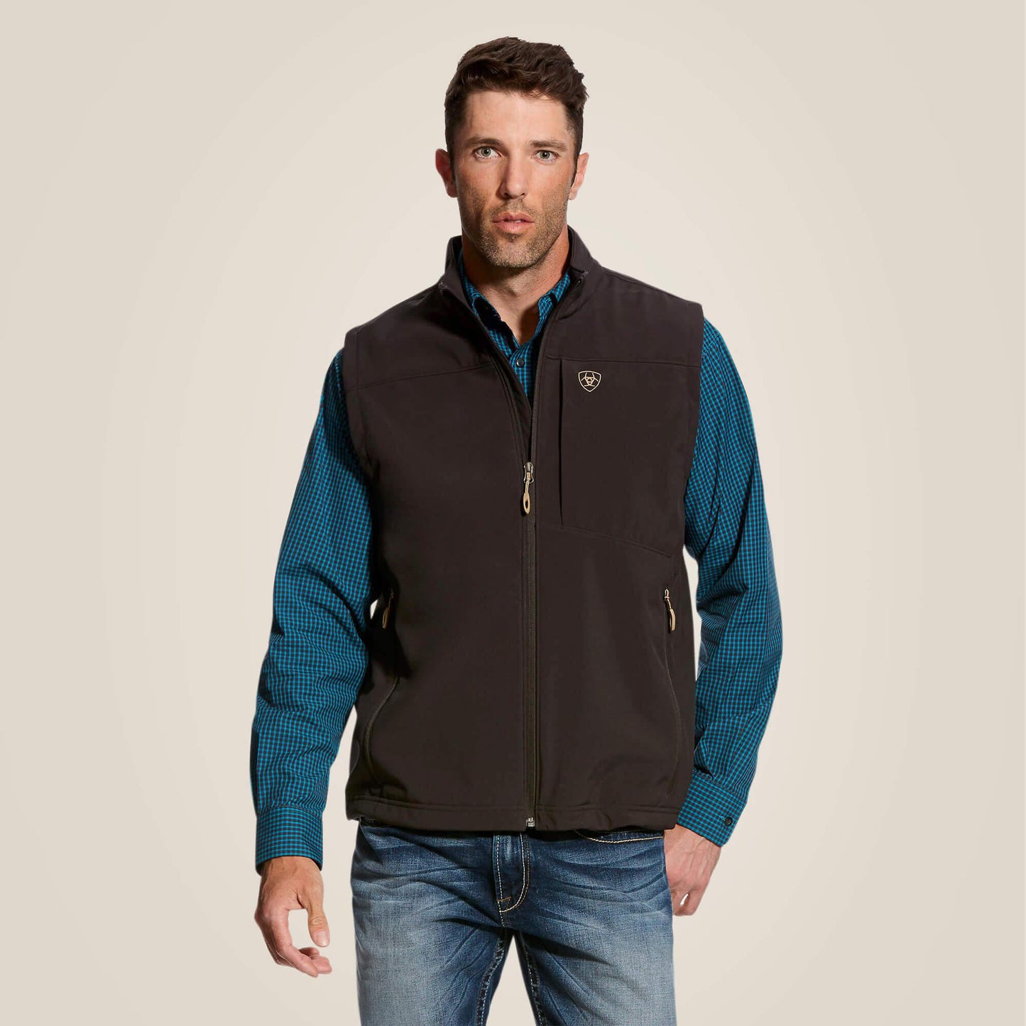 Ariat Vernon Brown Softshell Vest