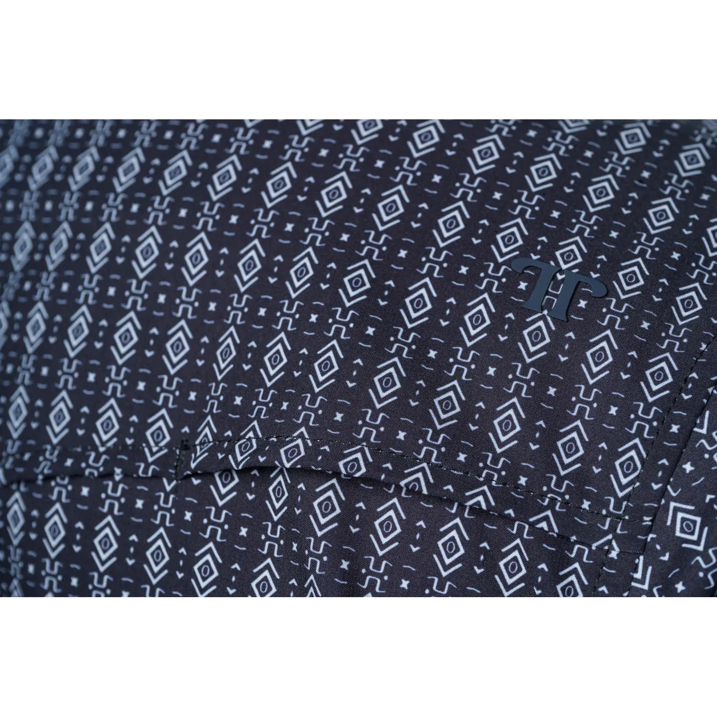 Ferrel Black Aztec Snap Short Sleeve