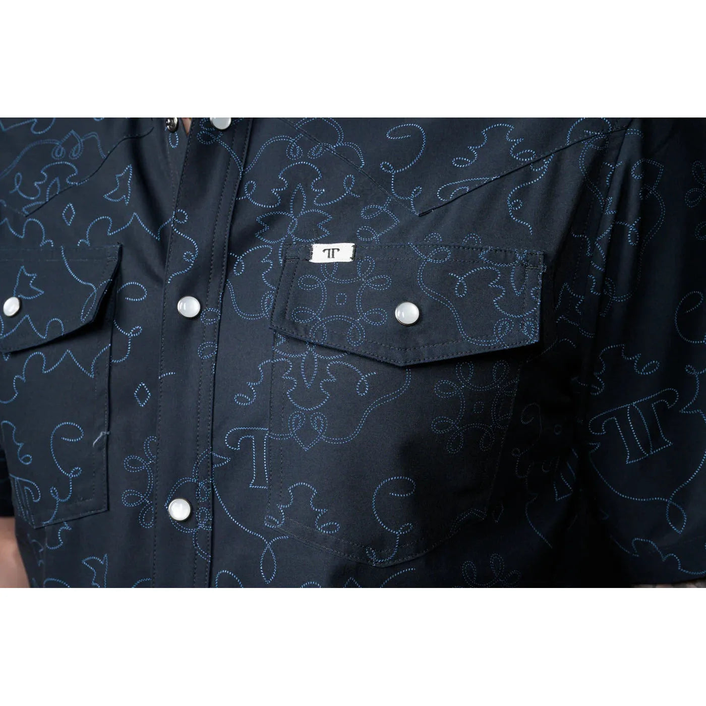 Ferrell Black Carson Snap SS Shirt
