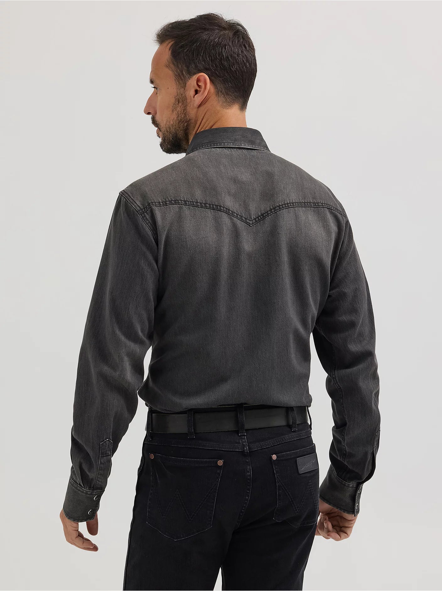 Wrangler Men's Black Denim Shirt