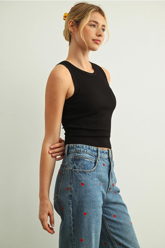 Miou Muse Ribbed Tank
