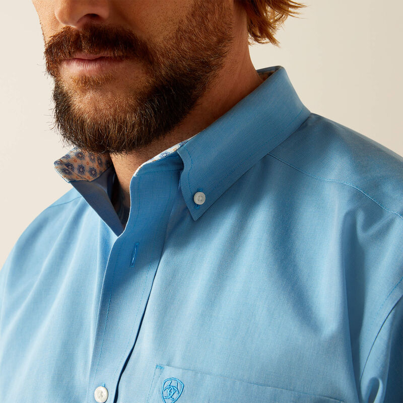 Ariat Solid Blue LS Shirt