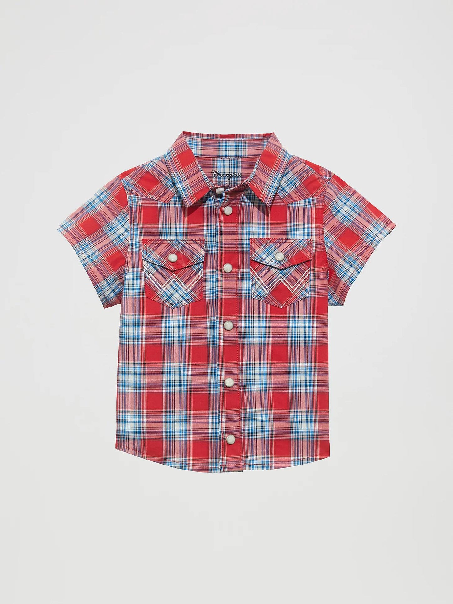 Wrangler Lil Boy Red Plaid Top