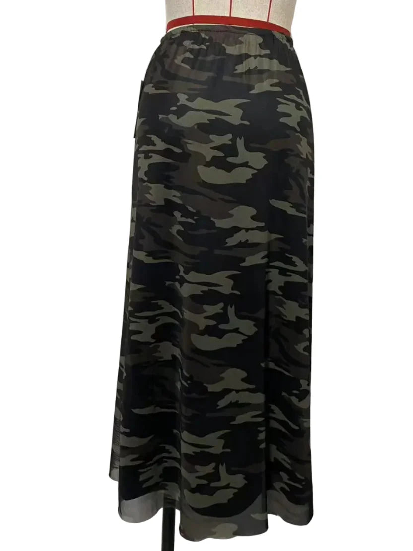 VR Camo Mesh Skirt