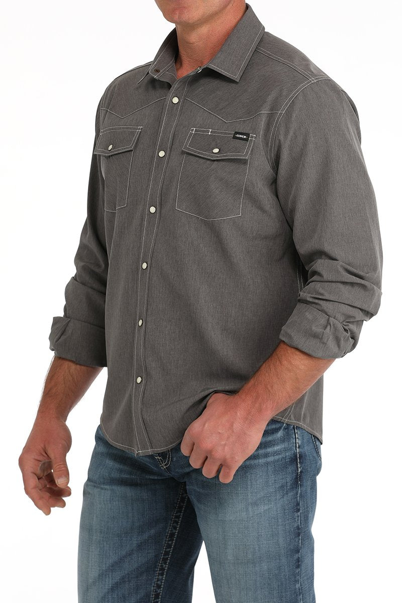 Cinch Arenaflex Western Shirt Charcoal