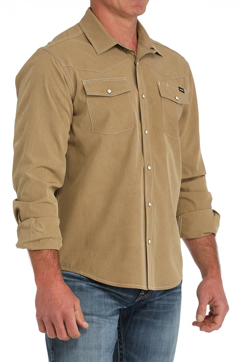 Cinch Arenaflex Western Shirt Camel