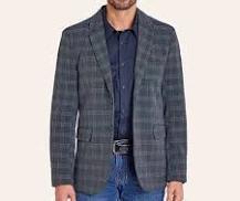 Rock&Roll Black/Blue Plaid Sportscoat
