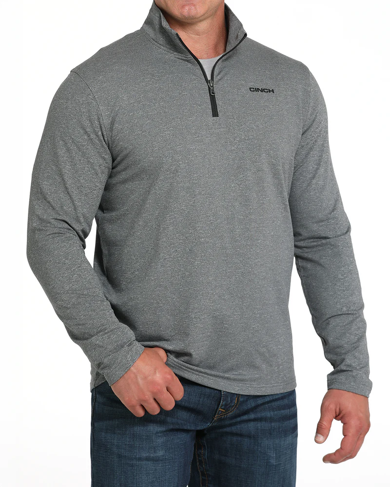 Cinch Arenaflex Quarter Zip Pullover Charcoal