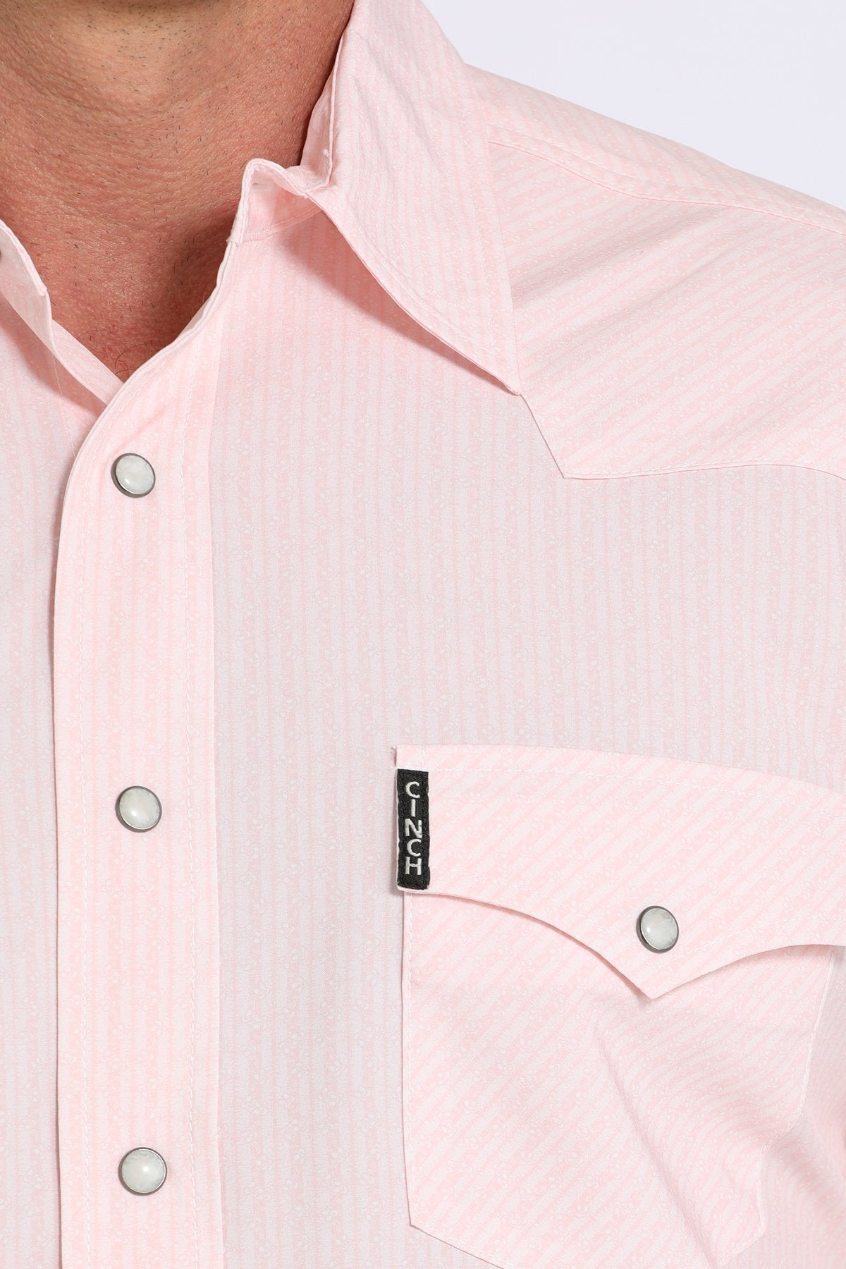 Cinch Modern Fit Pink Snap Shirt