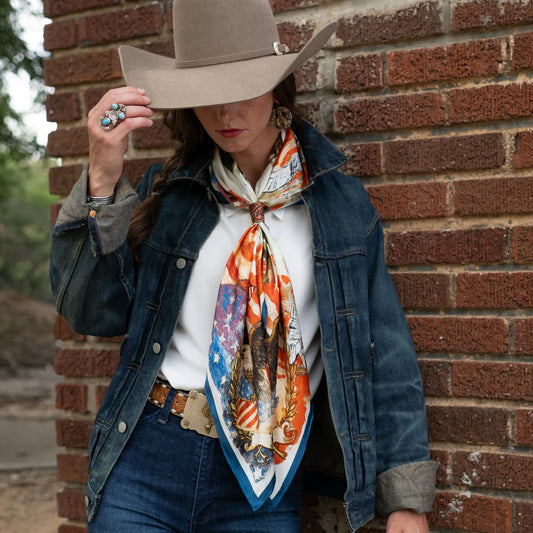 Fringe Scarf Cowboy Country Shorty