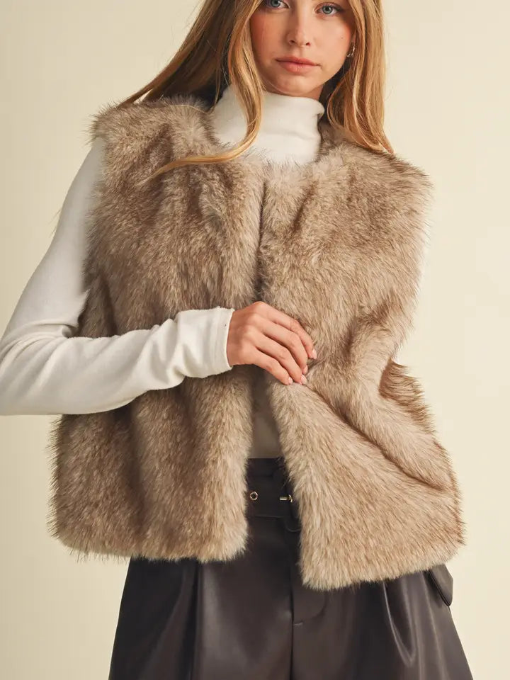 Mustard Seed Fur Vest