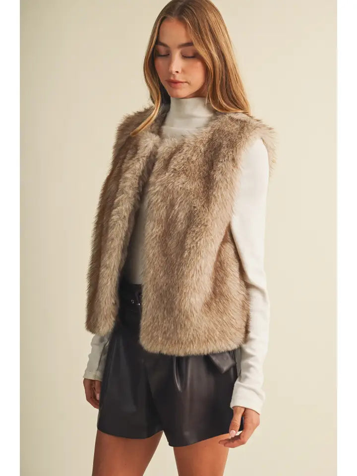 Mustard Seed Fur Vest