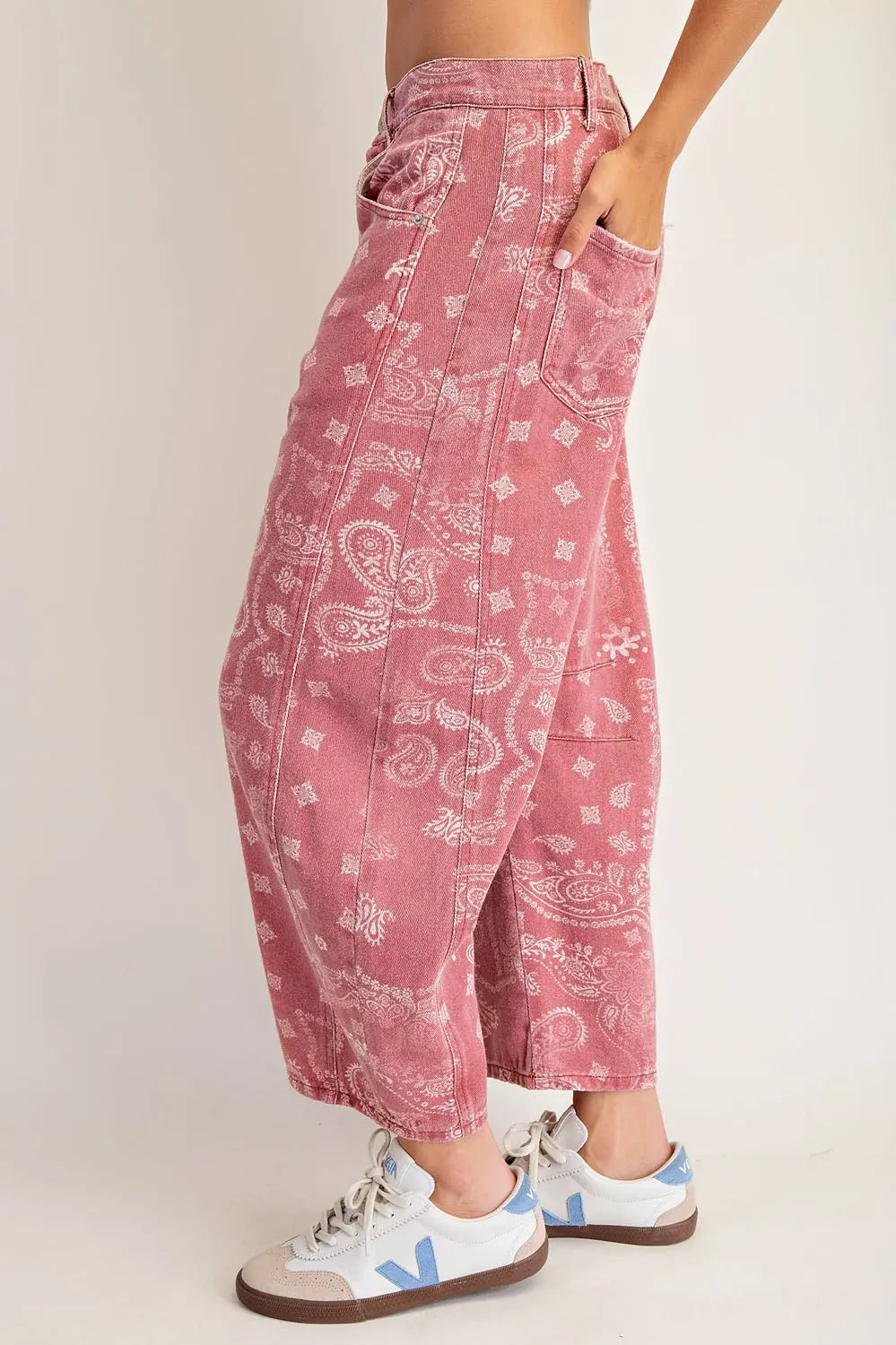 Eesome Dusty Rose Bandana Pant