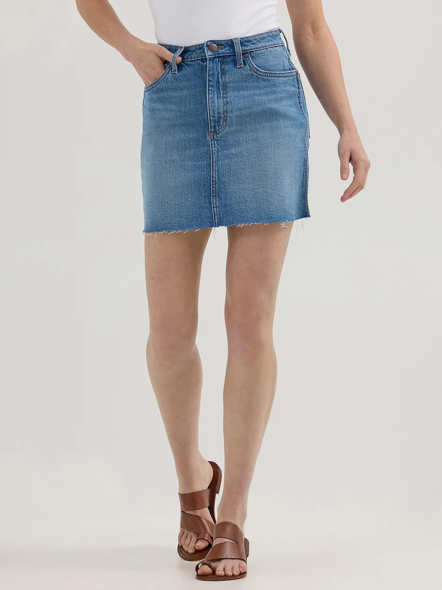 Wrangler Bailey Retro Denim Skirt