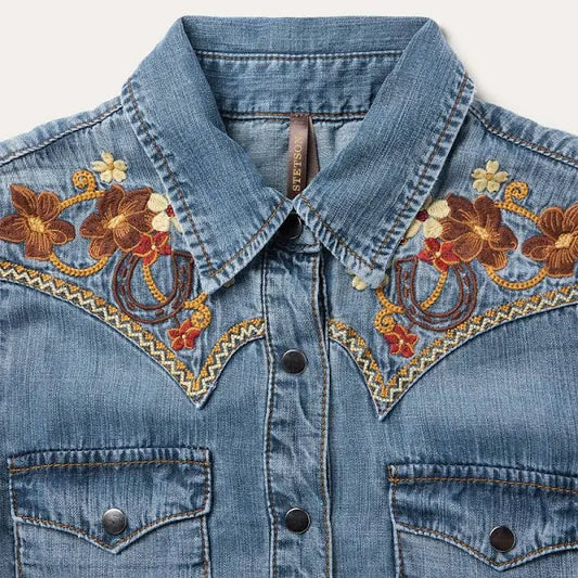 Stetson Denim Embroidered Dress