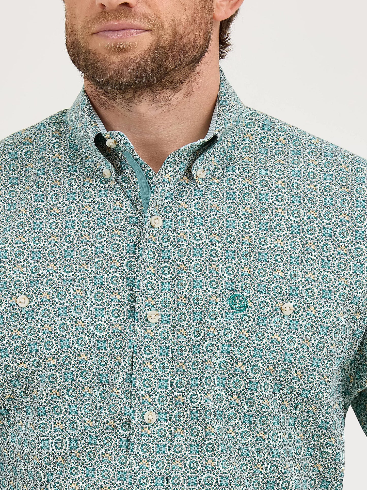 Wrangler George Strait Green SS Shirt
