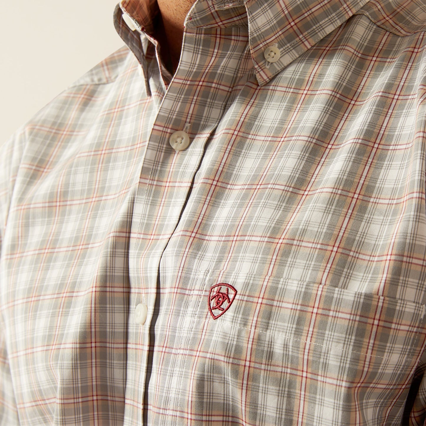 Ariat Pro Grey Long Sleeve Shirt