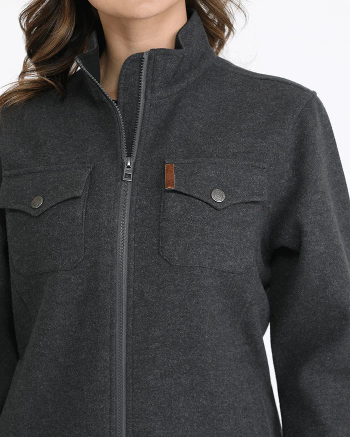 Cinch Ladies Grey Shirt Jacket