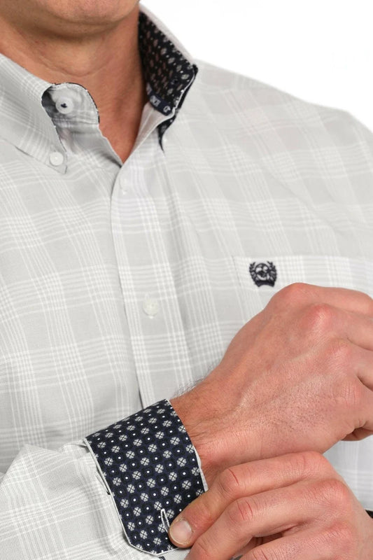 Cinch Grey/White Plaid Shirt