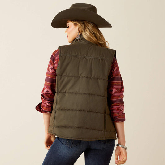 Ariat Grizzly Quilted Vest Earth Concealed Carry