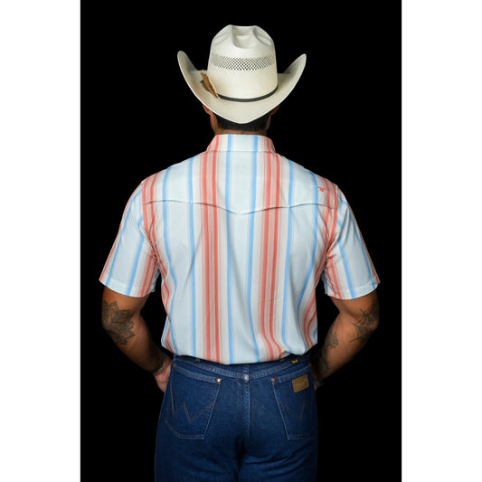 Ferrell Harrison Short Sleeve Snap Salmon