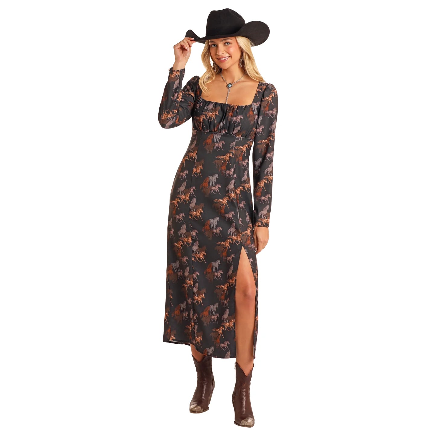 Rock&Roll Horse Print Dress