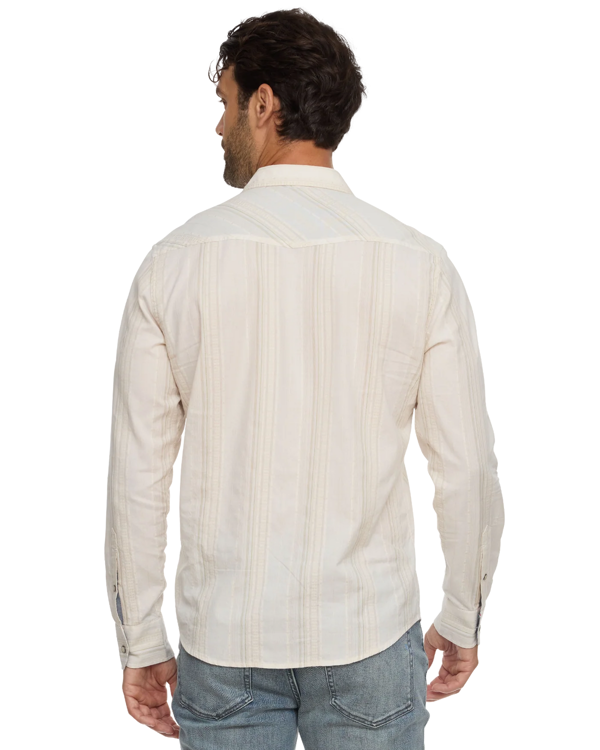 F&A Hueytown LS Textured Stripe Shirt