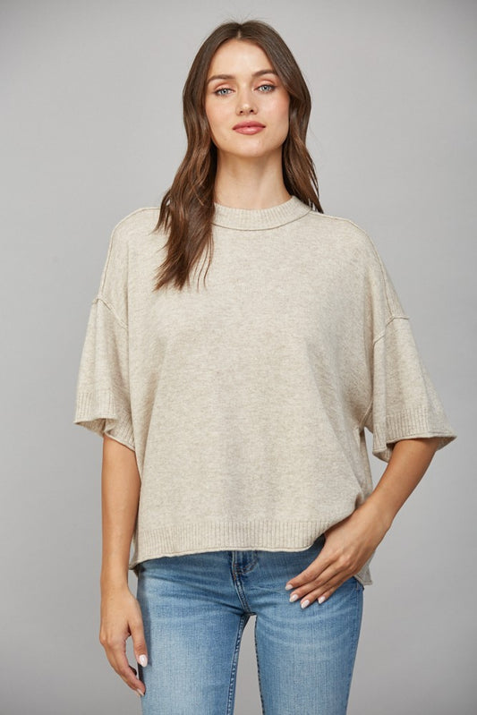 Fate Cashmere Blend Sweater Oatmeal
