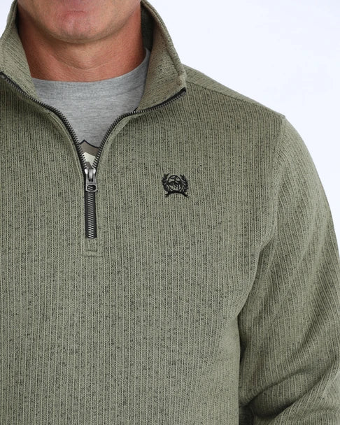Cinch Mens Olive Quarter Zip