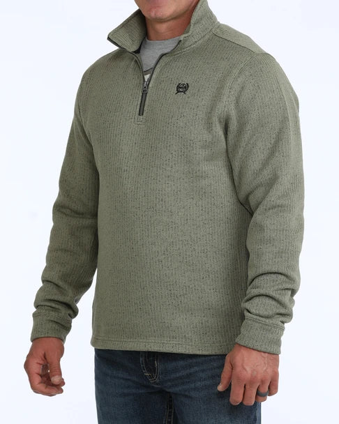 Cinch Mens Olive Quarter Zip