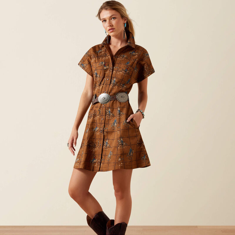 Ariat Cody Dress Plaid Rodeo
