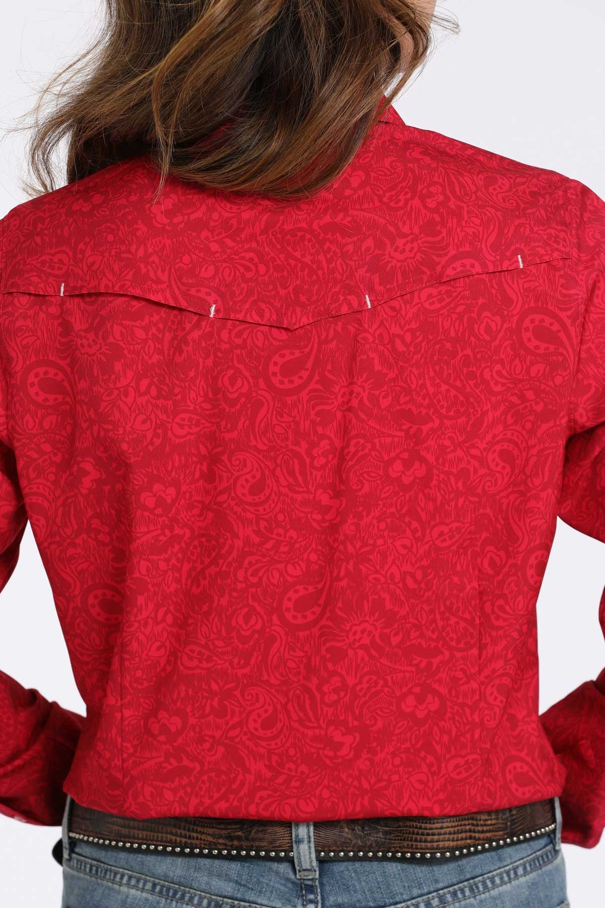 Cinch Floral Print Snap Shirt