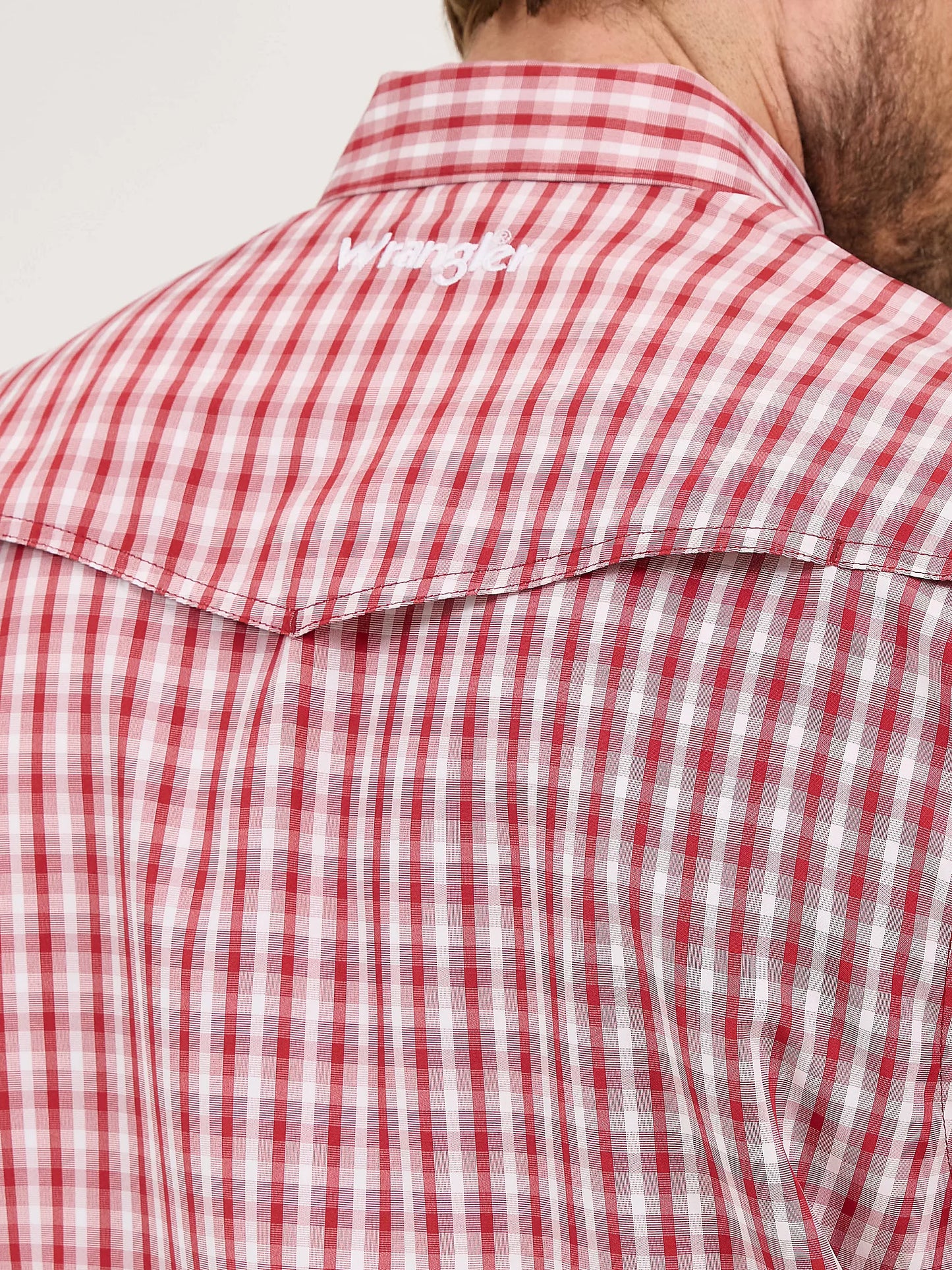 Wrangler Red Checkered Pro Snap Shirt