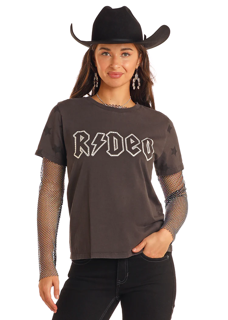 Rock&Roll Rhinestone Rodeo Tee