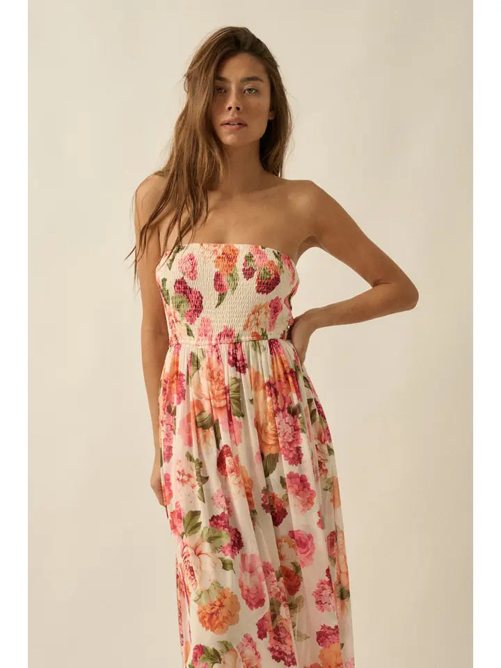 PM Floral Smocked Dress