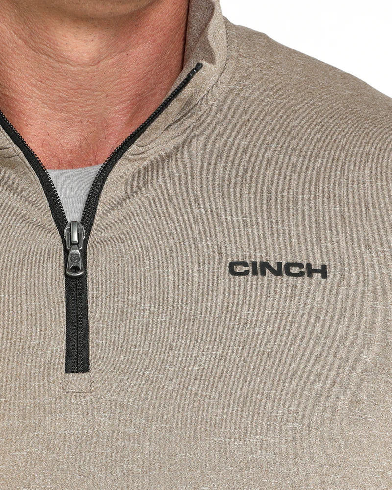 Cinch Arenaflex Quarter Zip Pullover Stone