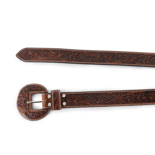 Myra Talon High Desert Tooled Brown Belt