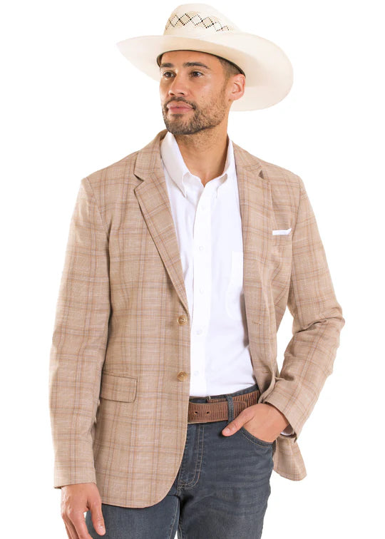 Rock&Roll Tan Plaid Sports Coat