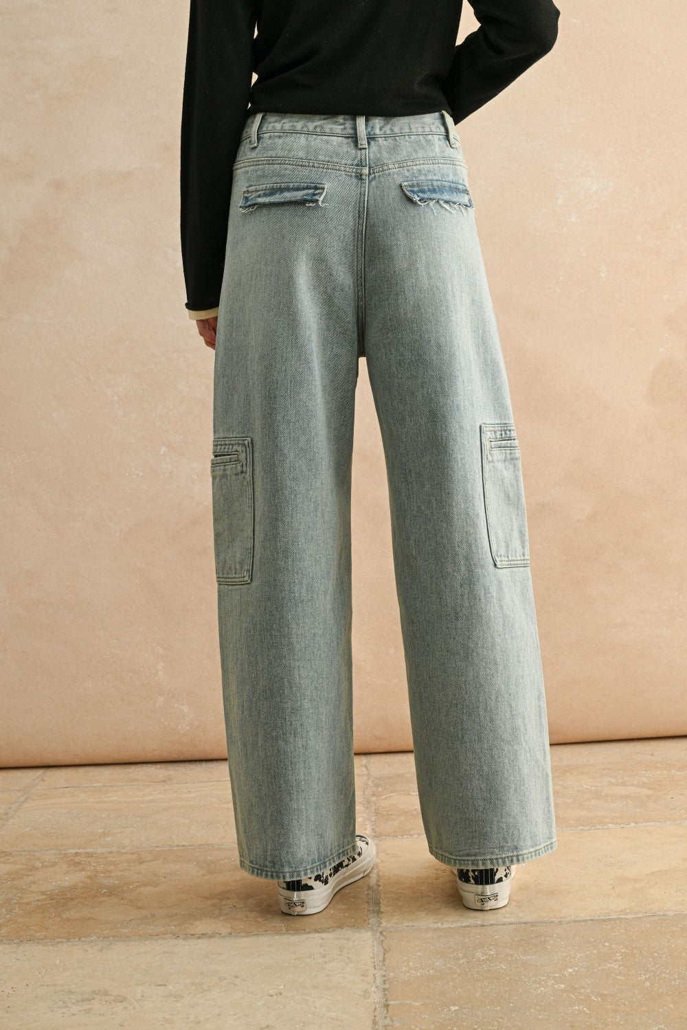 Miou Muse Denim Utility Pocket Jeans